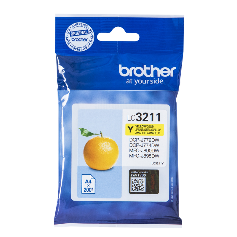 Brother Yellow Ink Cartridge 12ml - LC3211Y - GARDEN & PET SUPPLIES