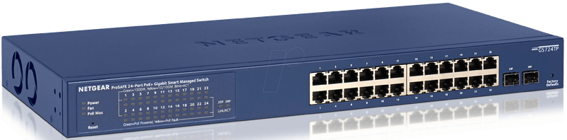 24 Port Gbit Ethernet Smart PoE Switch - GARDEN & PET SUPPLIES