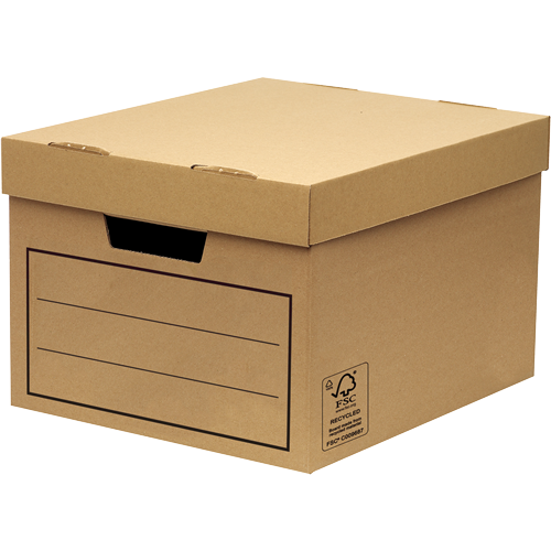 Fellowes General Storage and Archive Box Board Brown (Pack 10) 15403 - GARDEN & PET SUPPLIES