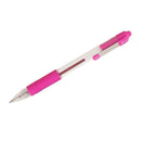 Zebra Z-Grip Retractable Ballpoint Pen 1.0mm Tip Pink (Pack 12) - 22270 - GARDEN & PET SUPPLIES