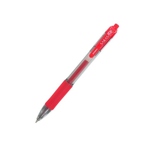 Zebra Sarasa Retractable Gel Rollerball Pen 0.7mm Tip 0.5mm Line Red (Pack 12) - 46830 - GARDEN & PET SUPPLIES