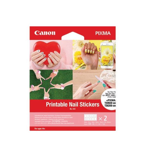 Canon NL-101 Adhesive Nail Stickers 2 x 12 sheets - 3203C002 - GARDEN & PET SUPPLIES