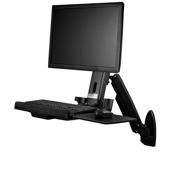 StarTech.com One Monitor Sit Stand Desk Wall Mount - GARDEN & PET SUPPLIES