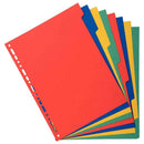 Exacompta Forever Recycled Divider 8 Part A4 220gsm Card Vivid Assorted Colours - 2008E - GARDEN & PET SUPPLIES