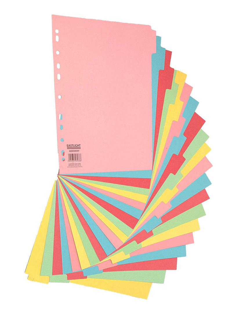 ValueX Divider 20 Part A4 155gsm Card Assorted Colours - 80005DENT - GARDEN & PET SUPPLIES