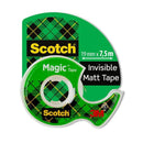 Scotch Magic Invisible Tape 19mm x 7.5m + Handheld Dispenser 7100086322 - GARDEN & PET SUPPLIES