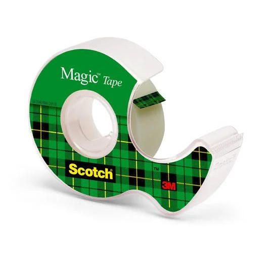 Scotch Magic Invisible Tape 19mm x 7.5m + Handheld Dispenser 7100086322 - GARDEN & PET SUPPLIES