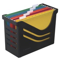 Jalema Resolution Suspension File Box Black and 5 A4 Suspension Files - J26580BLK - GARDEN & PET SUPPLIES