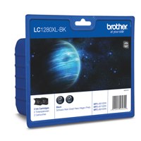 Brother Black High Capacity Ink Cartridge Twinpack 2 x 55ml (Pack 2) - LC1280XLBK - GARDEN & PET SUPPLIES