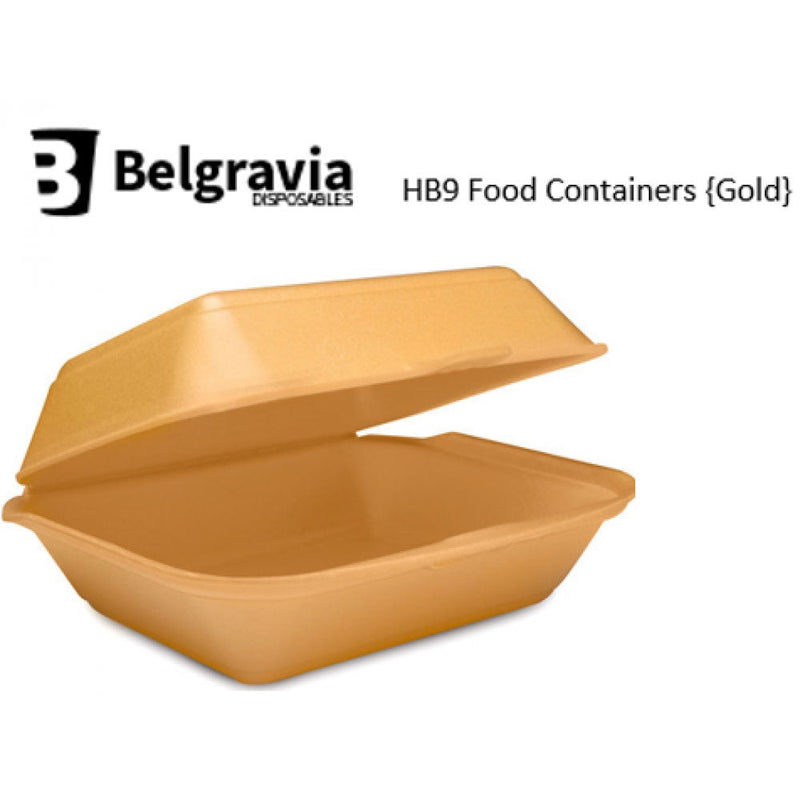 Belgravia HB9 Gold Polystyrene Food Containers {250} - GARDEN & PET SUPPLIES