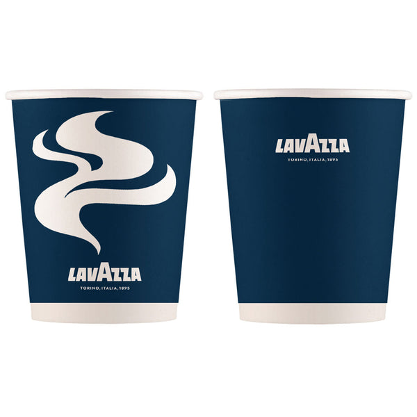 12oz Blue & White Double Walled Lavazza Paper Cups - GARDEN & PET SUPPLIES