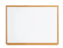 Bi-Office Earth-It Non Magnetic Melamine Whiteboard Oak Wood Frame 900x600mm - MB07002319 - GARDEN & PET SUPPLIES