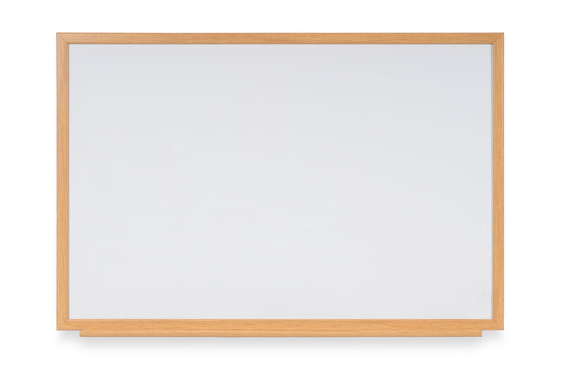 Bi-Office Earth-It Non Magnetic Melamine Whiteboard Oak Wood Frame 2400x1200mm - MB86002319 - GARDEN & PET SUPPLIES