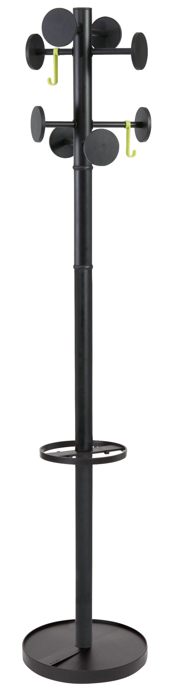 Alba Stan3 Coat Stand 8 Pegs Black PMSTAN3 N - GARDEN & PET SUPPLIES