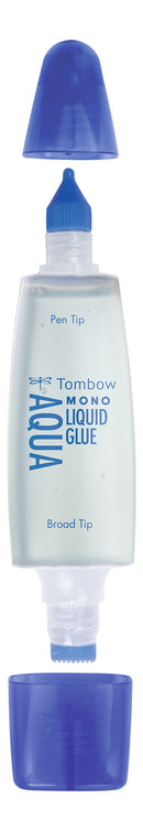 Tombow MONO Aqua Liquid Glue With Two Tips Transparent (Pack 10) - PT-WTC-10P - GARDEN & PET SUPPLIES