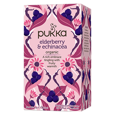 Pukka Tea Elderberry & Echinacea Envelopes 20's - 240's - GARDEN & PET SUPPLIES