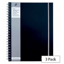 Pukka Pad Black A4 Polypropylene Jotta Notebook Pack of 3 - GARDEN & PET SUPPLIES