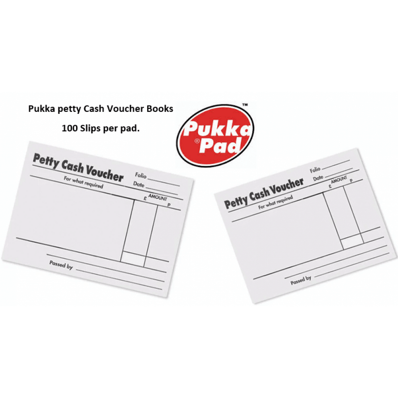 Pukka Pads Petty Cash Pad 100 Leaves 88x138mm White (Pack of 10) 103 1569 - GARDEN & PET SUPPLIES