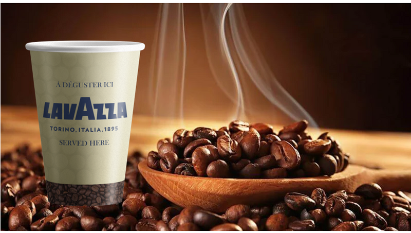 8oz Lavazza Double Walled Embossed Paper Cups 500's