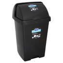 Addis Black 25Lt Plastic Roll Top Waste Rubbish Bin