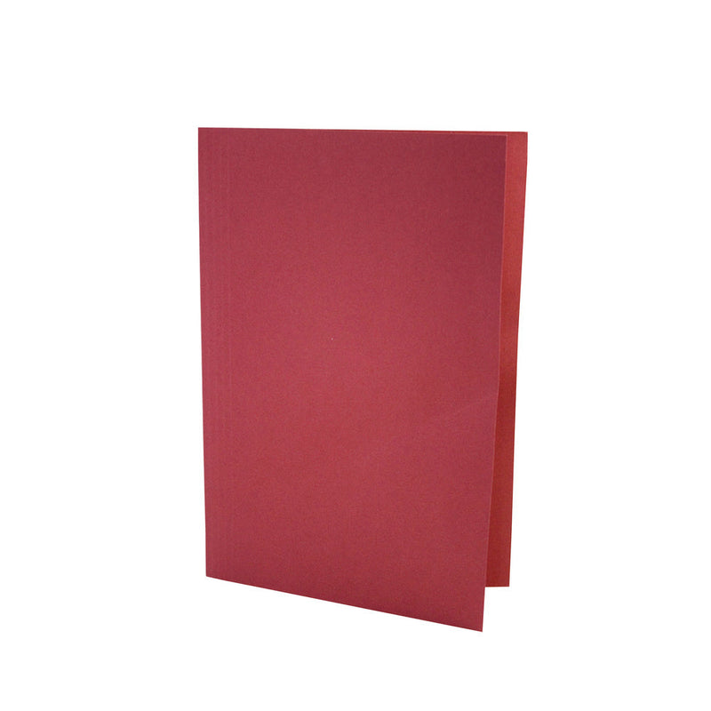 Exacompta Square Cut Folder Manilla Foolscap 180gsm Red (Pack 100) - SCL-REDZ - GARDEN & PET SUPPLIES