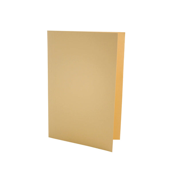 Exacompta Square Cut Folder Manilla Foolscap 180gsm Yellow (Pack 100) - SCL-YLWZ - GARDEN & PET SUPPLIES