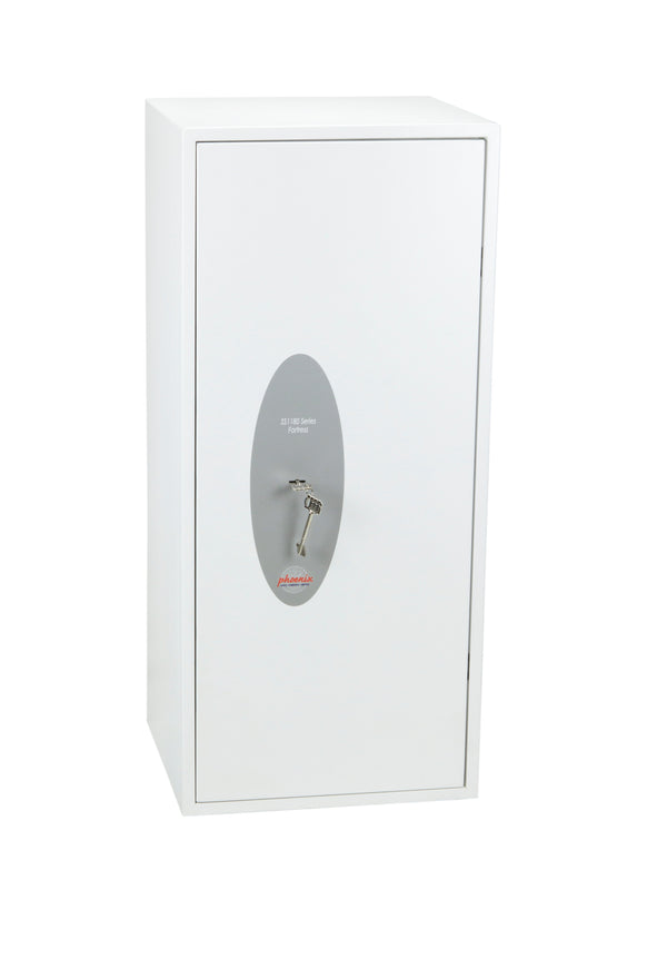 Phoenix Fortress Size 5 S2 Security Safe Key Lock White SS1185K - GARDEN & PET SUPPLIES