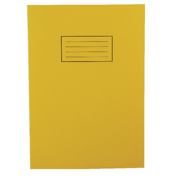 Silvine A4 Exercise Book Ruled and Margin 80 Pages Yellow (Pack 10) - GARDEN & PET SUPPLIES