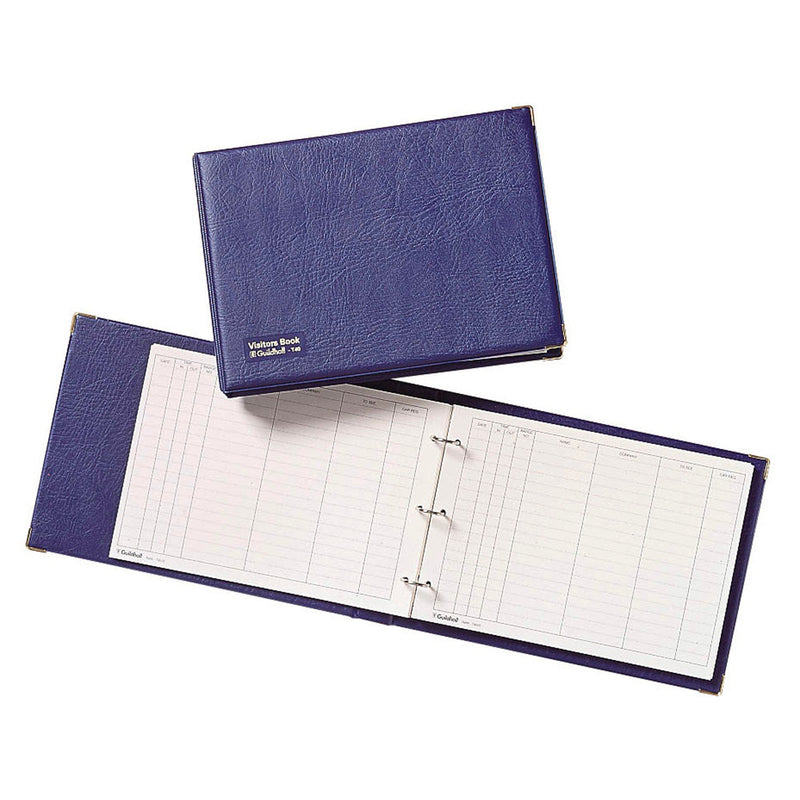 Guildhall Visitor Binder Loose Leaf PVC 3 Rings with 50 Sheets Blue T40Z - GARDEN & PET SUPPLIES