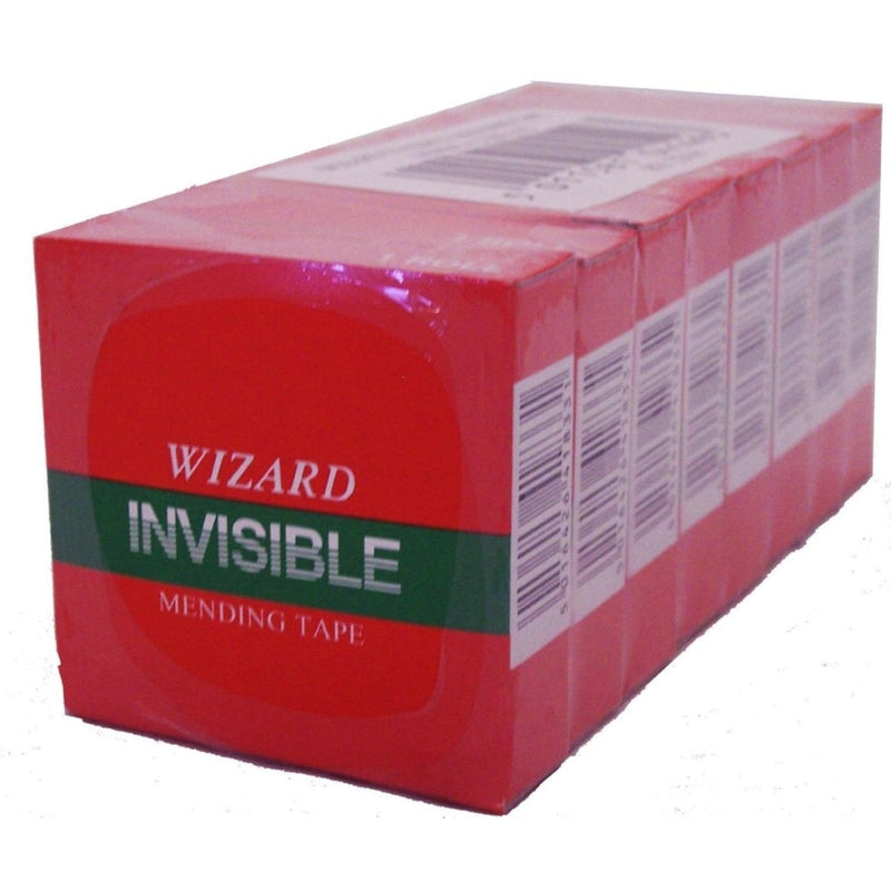 Wizard Invisible Mending Tape 18mmx33m Pack 8's - GARDEN & PET SUPPLIES