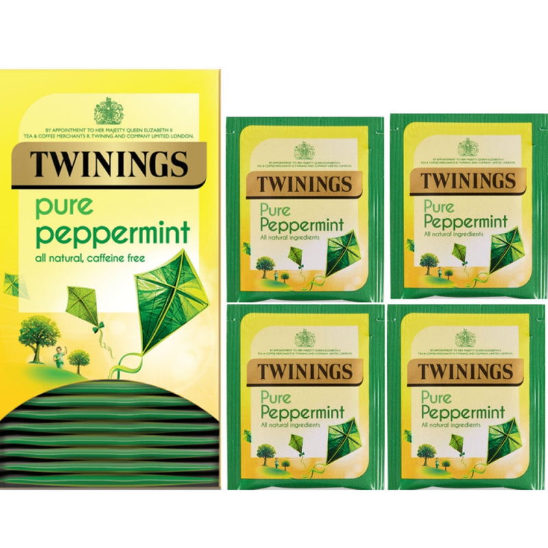 Twinings Pure Peppermint Herbal Infusion Tea Bags (Pack of 20) F09612 - GARDEN & PET SUPPLIES