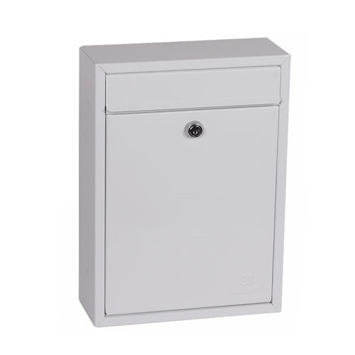 Phoenix Letra Front Loading White Mail Box (MB0116KW) - GARDEN & PET SUPPLIES