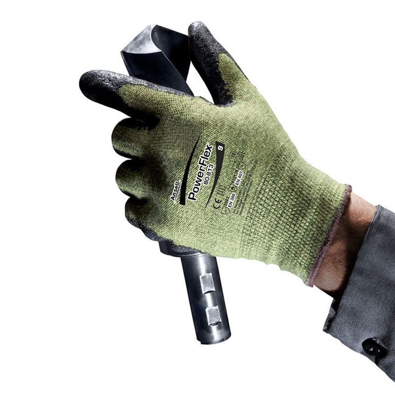 Ansell Activarmr 80-813 Green/Black Gloves (Pair) - GARDEN & PET SUPPLIES