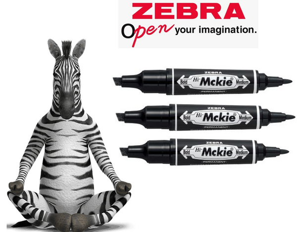 Zebra Mckie Double Ended Bold Marker Pack of 10 - GARDEN & PET SUPPLIES