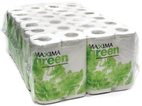 Maxima Green Toilet Rolls White 320 Sheet x 36's