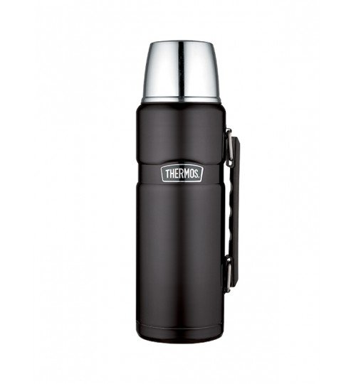 Thermos Stainless Matt Black Flask 1.2 Litre - Garden & Pet Supplies