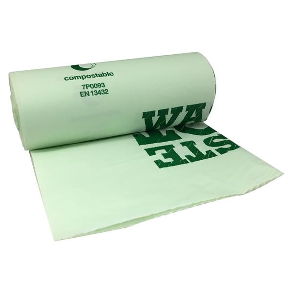 GARDEN AND PET SUPPLIES - Compostable Biodegradable Food Waste Bin Liner 10 Litre Roll 20's