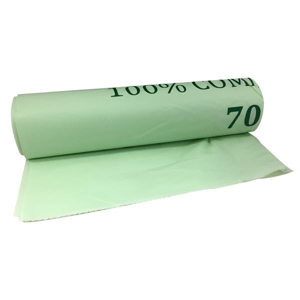 GARDEN AND PET SUPPLIES - Compostable Biodegradable Bin Liner 70 Litre Roll 10's