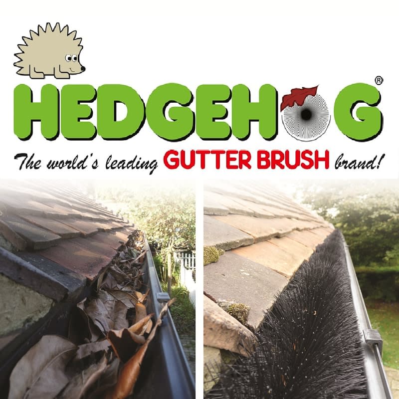 Hedgehog Black Gutter Brush 4m x 100mm