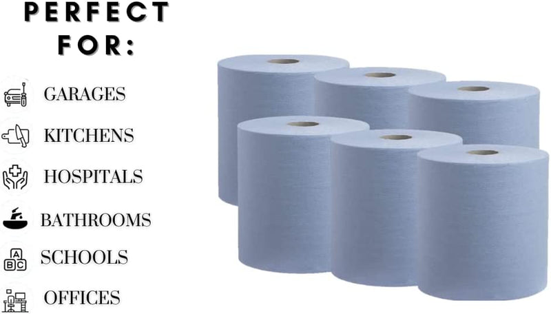 Tork 128107 Centrefeed Rolls Blue 2 Ply 6x150m