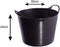 Red Gorilla {Tubtrug} Black Recycled Tub Small 14 Litre