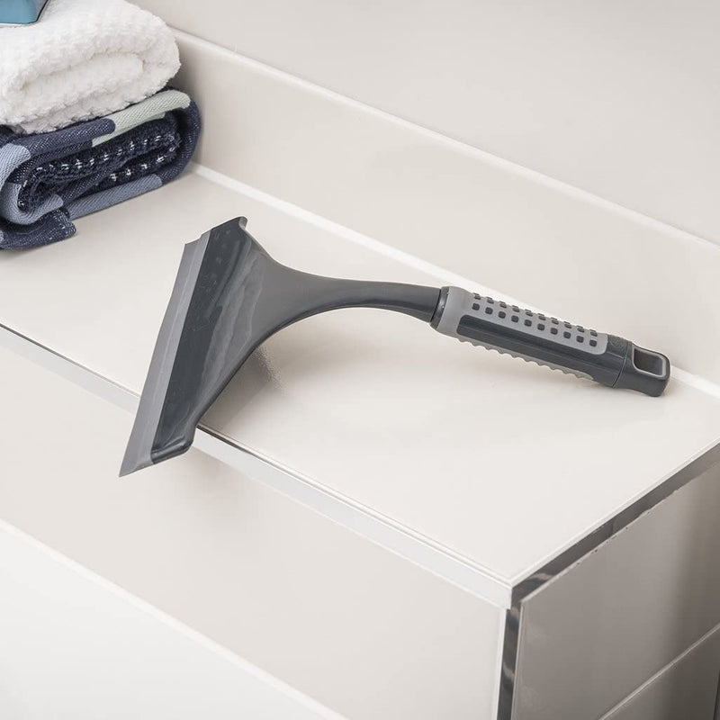 Addis ComfiGrip Shower Screen & Window Squeegee In Metallic and Graphite.