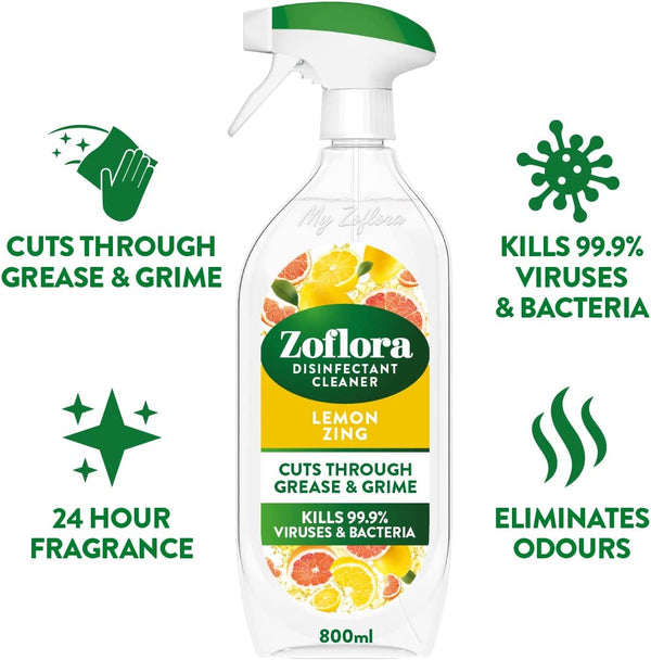 Zoflora Lemon Zing Trigger 800ml