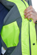 Beeswift Hi Visibility Fleece Lined Bomber Jacket YELLOW {All Sizes}