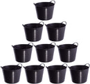 Red Gorilla {Tubtrug} Black Recycled Tub Small 14 Litre