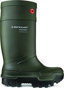 Dunlop Purofort Thermo Safety Wellies GREEN Safe to -50°C {All Sizes}