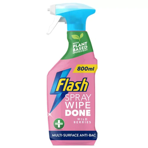 Flash Mandarin Wipe & Done Spray 800ml