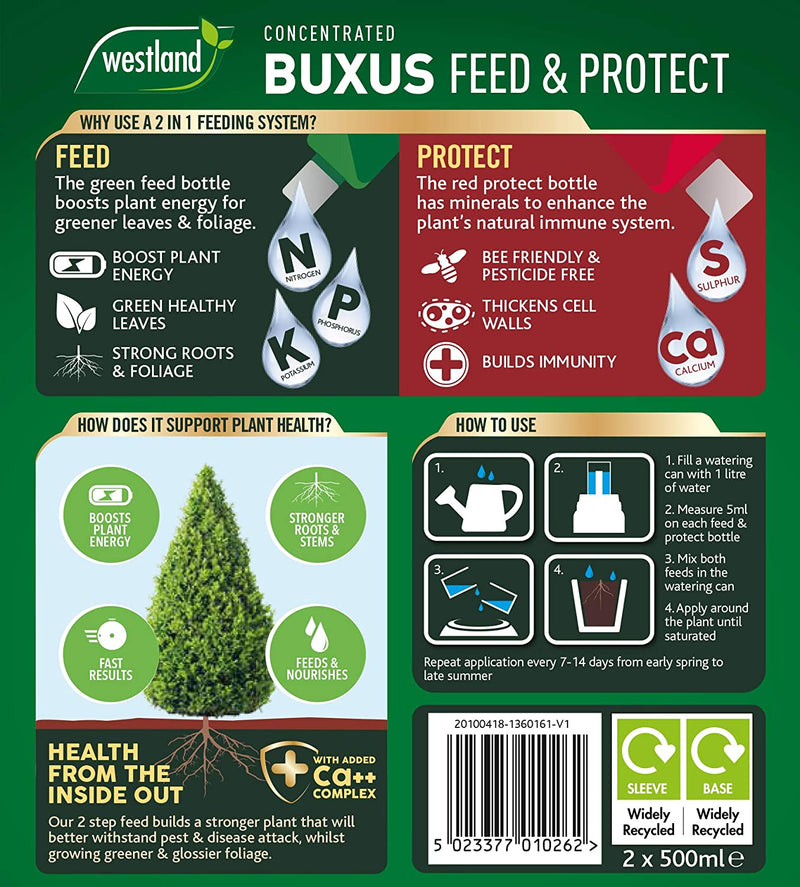 Westland Buxus Feed & Protect Concentrates 2 in 1 (2 x 500 ml)