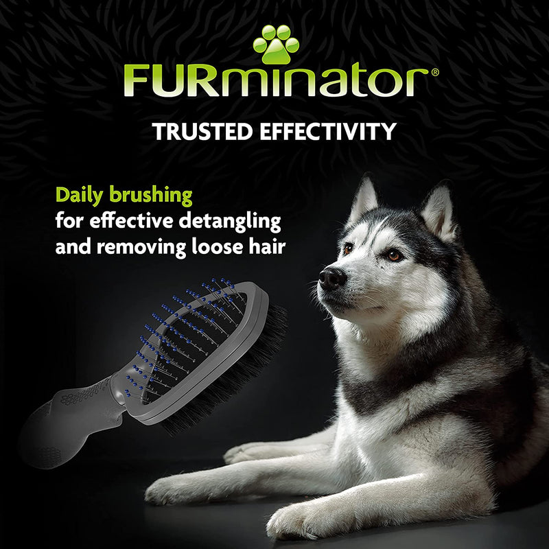 FURminator Dual Grooming Brush & Rake Set For All Dogs & Cats.