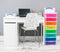 Really Useful Boxes 8 x 7 Litre Clear Tower Rainbow Drawers